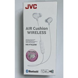 JVC Air Cushion Wireless In-Ear Headphones White HA-FX22W New In Box